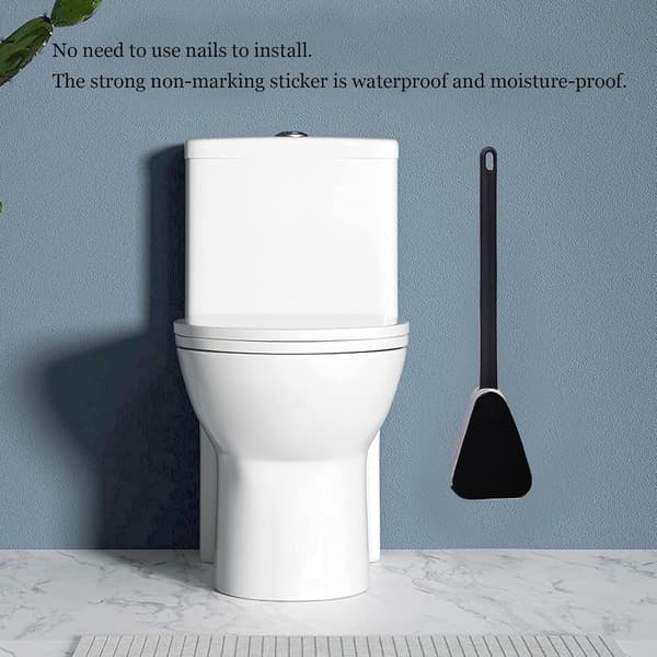 Silikoninen golf-WC-harja, seinään asennettava WC-harja pitkällä varrella