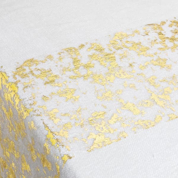 Mesh Table Runner with Gold Color 28cmx10m, Metallic Table Ribbon,
