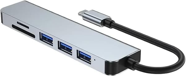 (1 stk) Type C Laptop Dockingstation, Dockingstation (6 i 1)