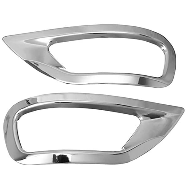 ABS Chrome Bakre Reflektor Dimljus Lampa Skydd Trim Båge Ram Bilstyling för Grand 2011 2012 2013-2019
