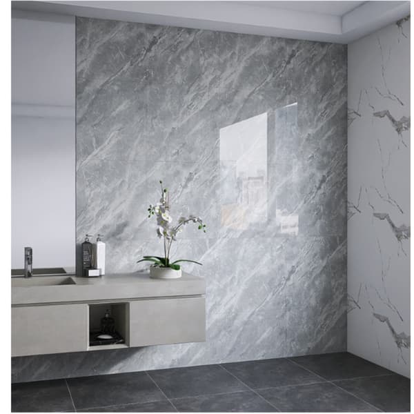 Oil-Resistant Decorative Wall Decals - Black & White, Self-Adhesive (4-Pack)