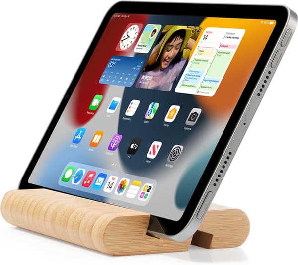 Bambu Tabletti- ja Matkapuhelinjalusta Työpöydälle, iPhone, iPad, Tableteille ja Kaikille Puhelimille