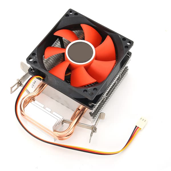 Mini CPU-køler 2 varmerør Høj luftstrøm Lav støj ventilatorradiator til 775AMD/1155Intel