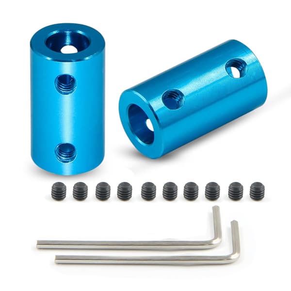2 st styv koppling, 2 st blå 6,35 mm 6 mm 6 mm size_name