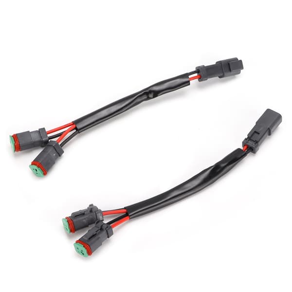 2-Pin LED Work Light Socket Connector Male to Female Universal for Car