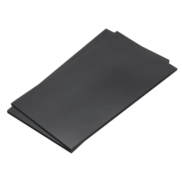 Svart ABS-plastplate 7 x 4 0,16 tommer for bygningsmodell, DIY-håndverk, panel, pakke med 2 stk. Wine Red