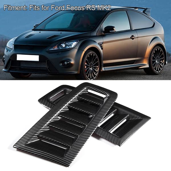 Ford Focus RS MK2 ABS Motorhjelm Luftventil Hydrografisk Transfertryk Tilbehør