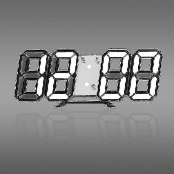 Moderni 3D Suuri Seinäkello LED Digitaalinen USB Elektroninen Kello Seinällä Valoisa Herätyskello