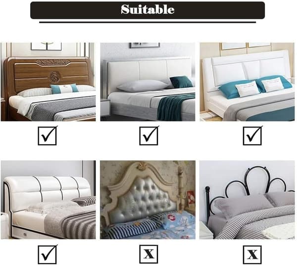 Headboard Cover, Elastic Dustproof All-inclusive Headboard Cover, (150cm)