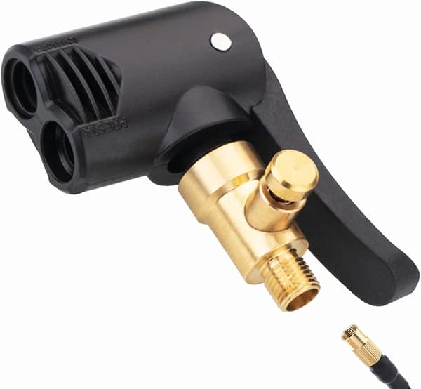 Stykke Bildækventil Adapter Inflator Ventilforbindelse, Messing Inflator Dyse til Bil eller Lastbildæk, Cykel, Motorcykel, Tømte