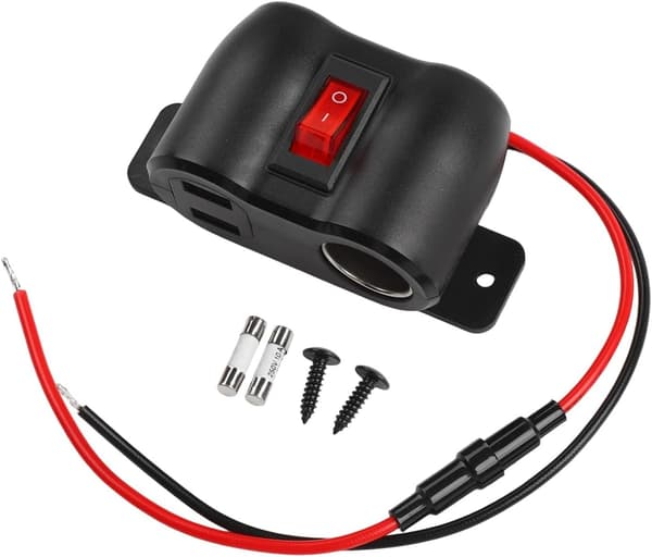 Bil Camper USB Opladerporte PD3 0 og QC3 Effektiv med Dobbelt 36W Til flere enheder