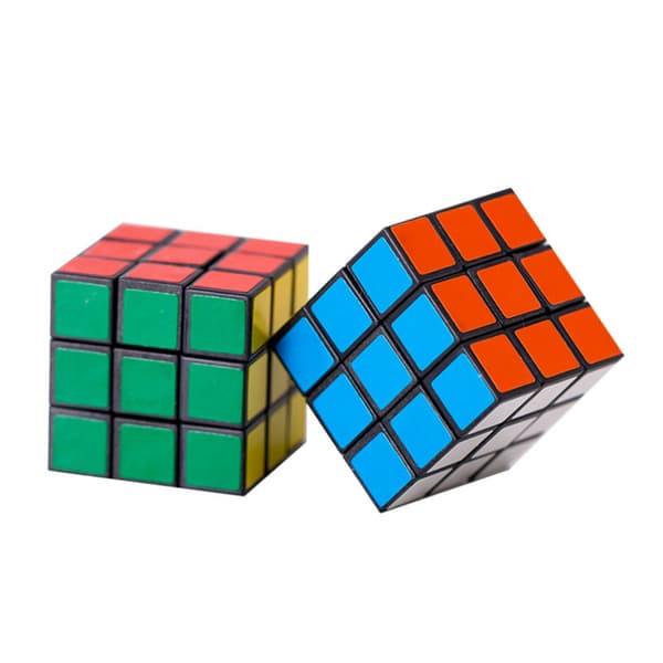 Mini Rubiks kub (2-pack) 2-pack, pedagogiska leksaker för barn