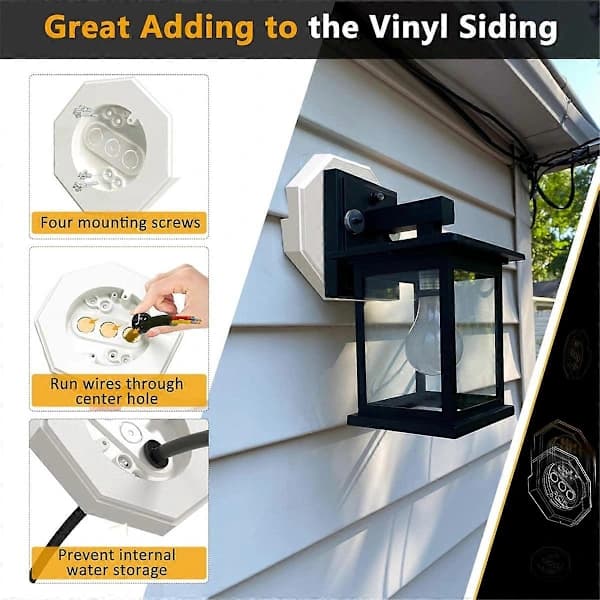 (pow yeah!) Ottekantet Sidepanel Monteringssæt, 8141 Vertikale Sidepanel Lamper Monteringsplade Sidepanel Lysblok til 1/2 tomme