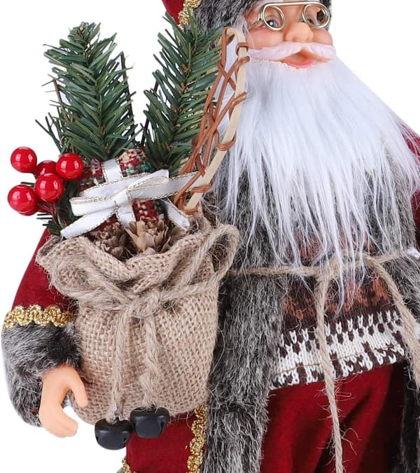 30 cm Julemandsdukke Jul Stående Figur Julemandsdukke