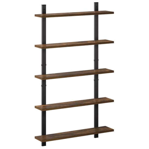 Vegghylle Røkt eik 60,5 x 13,5 x 102,5 cm Konstruert tre