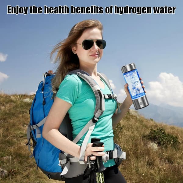 Hydrogen Generator Water Bottle, Real Molecular Hydrogen Rich Water Generator Ionizer Machine Bottle with SPE Chamber Technology Hydrogen Water