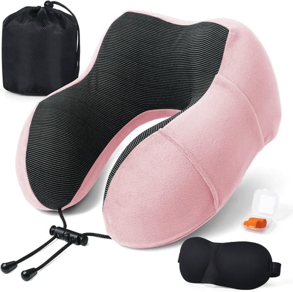 Rejsehovedpude, Cervikal Pude til Kontor Fly Tog Bilture, Memory Foam Viskoelastisk Nakkepude