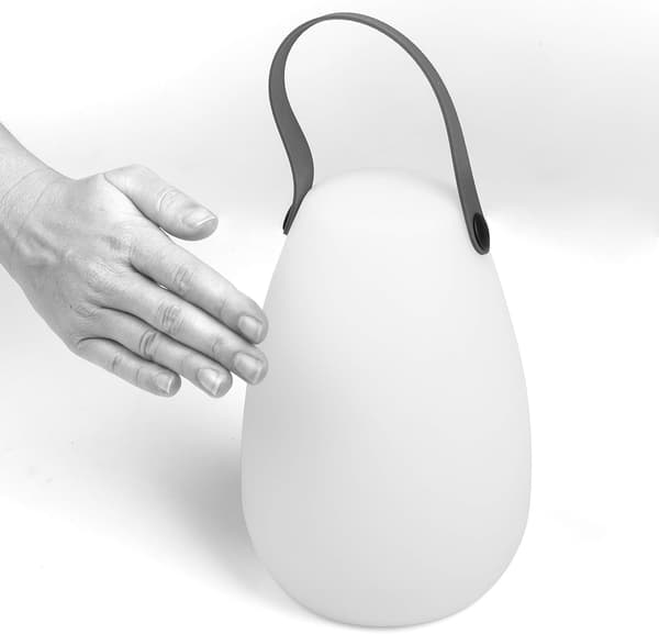 8-farget LED-bordlampe, hvit, rund form Round