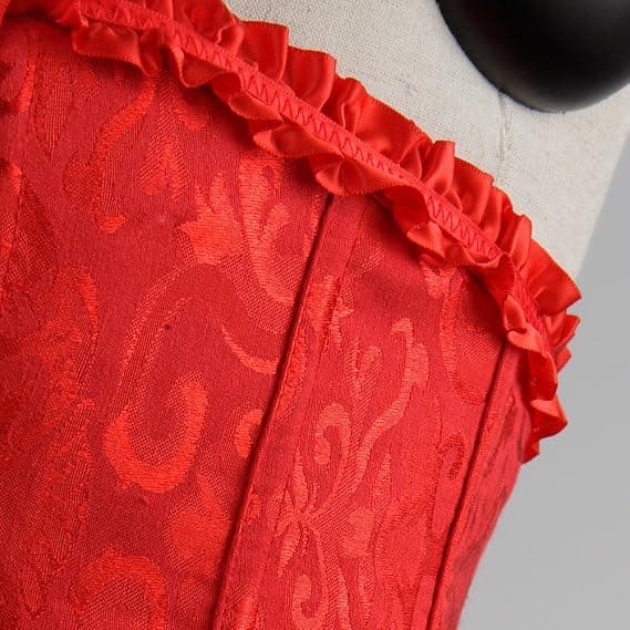 Kvinners Snøring Bak Elegant Blomstret Korsett for Kvinner Undertøy Bustier