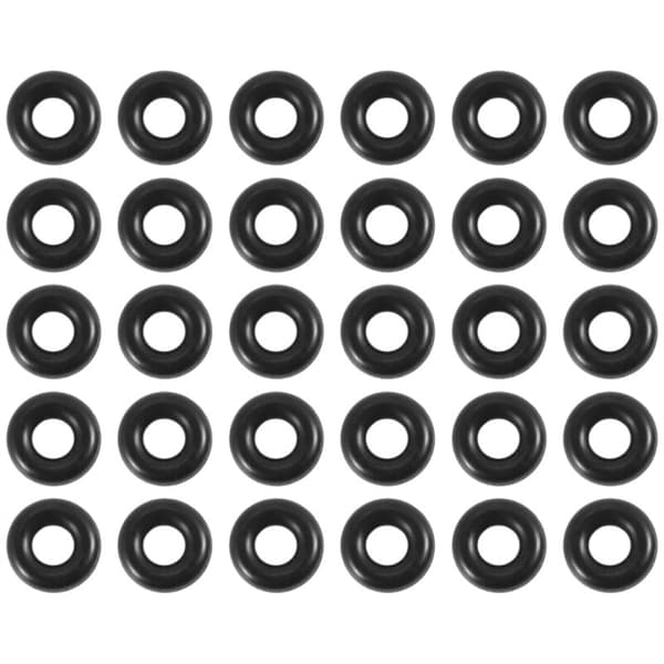 30 kpl 2,5 mm x 6,5 mm x 2 mm kumirenkaita Wacky Worm -kalastukseen