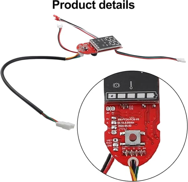 og Kukirin Scooter Robust (Måler) - Komplet Måler Controller Display Løsning til 36V 350W Elektrisk Aluminiumlegering Meter