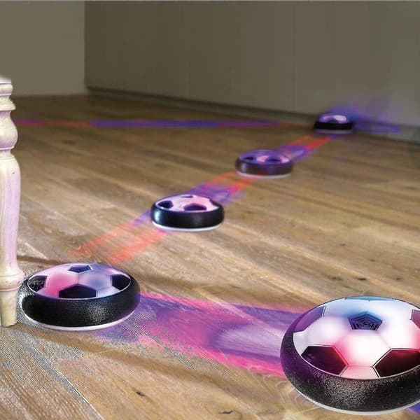 Luftdriven fotboll med LED-belysning Hover Ball för inomhusfotboll