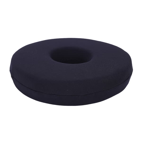 Donutpude til liggesår, tryksår og smertelindring, siddepude til sengeliggende patienter og ældre, sort 25 cm