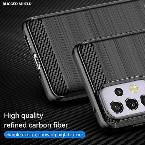 Børstet kulfiber TPU-etui til Samsung Galaxy A33 5G