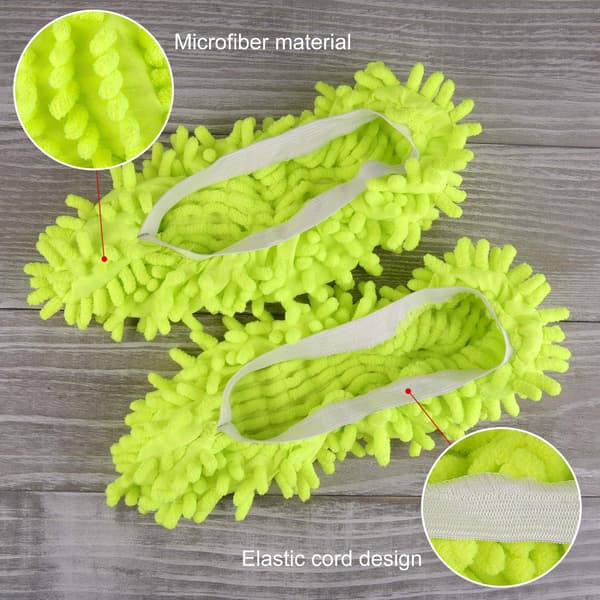 2 par moppe-hjemmesko moppe-sko mikrofiber-hjemmesko til rengøring multifunktionelle gulvrengøring skobetræk