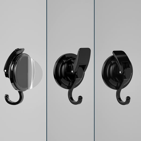 Shower Suction Cup Hook, Heavy Duty Vacuum Shower Hook, Suitable for Kitchen, Bathroom, Toilet