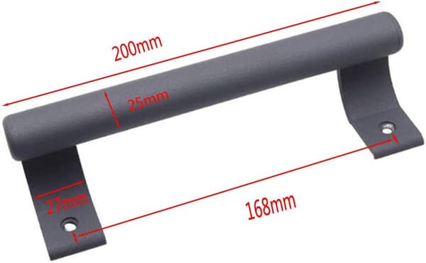 Grått håndtak i aluminiumslegering for balkongskyvedør og skyvedør