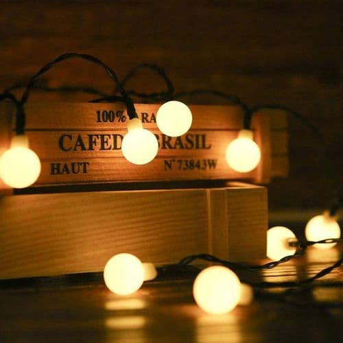Tomshine 50LEDs 6.9m Solcellelyslenke for Utendørs Julebelysning[JUN]