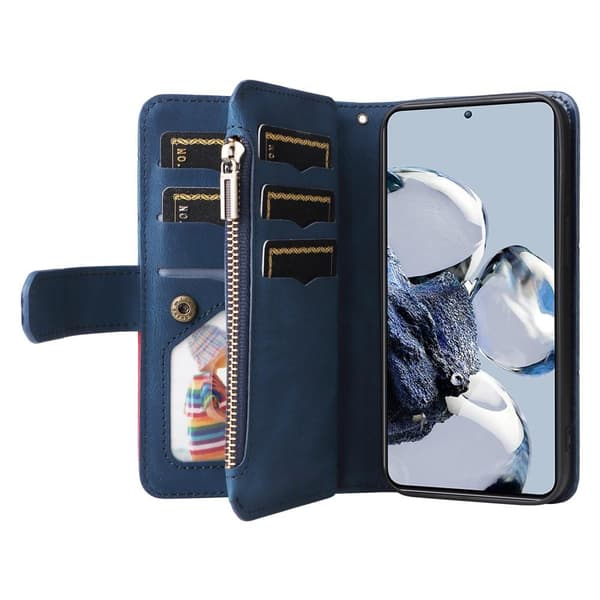 KS Wallet Case for Xiaomi 12T / 12T Pro - Blue Blå blue