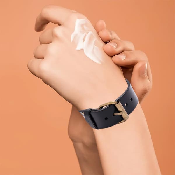 Justerbart læderarmbånd Sort Enkelt Retro Smykker