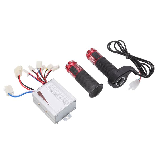 Børstet 24V 350W DC Motor Hastighedsregulator med Gasregulator Kit til Scootere Elcykler