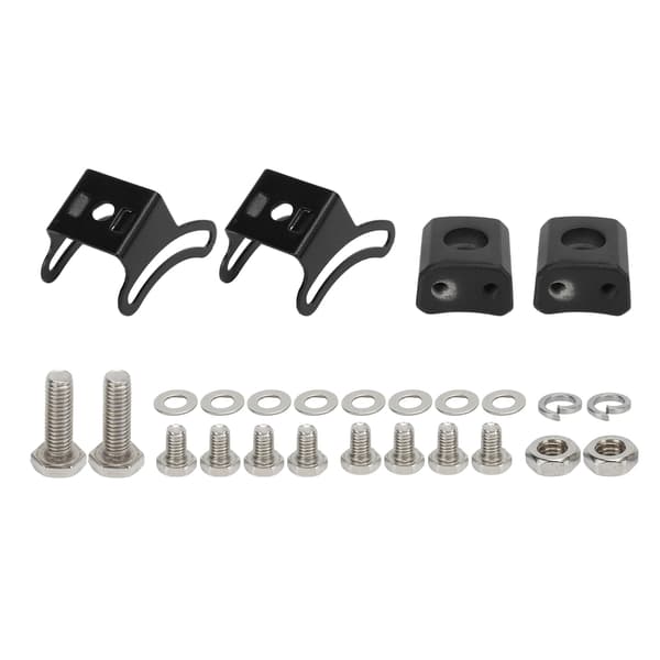 2-pack Black Adjustable LED Light Bar Bracket Slide Mount Mounting Base Bracket for Off-Road Vehicles