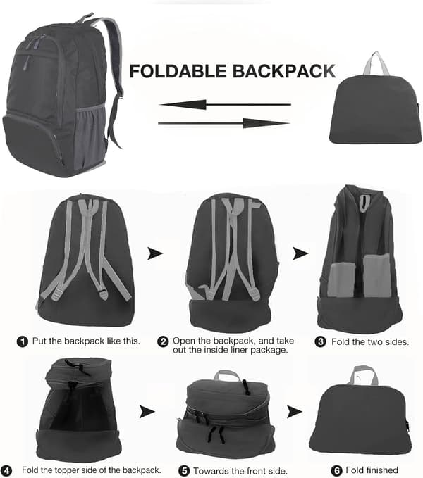 Lightweight Foldable Portable Backpack Waterproof Breathable Outdoor Camping Hiking School Backpack