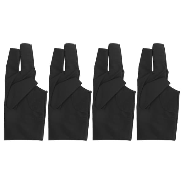 Billiard Glove 4-pack Unisex Left Right Hand Open Three Finger Gloves
