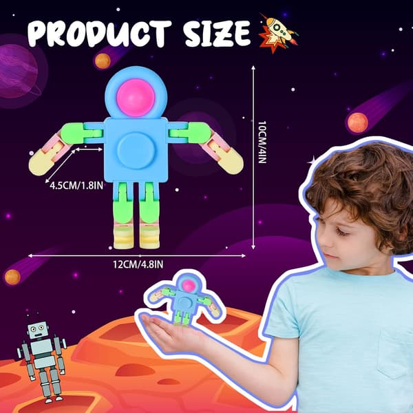 Fidget Snap Legetøj og Sensorisk Wacky Tracks Legetøj Robot Sjov Stress
