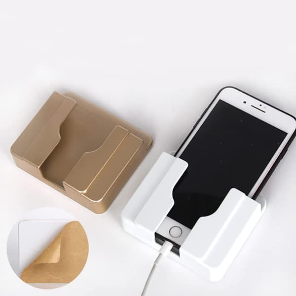 Self-adhesive storage boxes for remote control and mobile phone holder - 4 pcs
