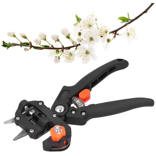 Garden Grafting Tool Kit Tree Branch Cutter Scissors Pruner Professional Garden Tools Black, DUBUNS