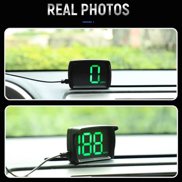 Den nyeste GPS HUD Digitalt speedometer Plug And Play Alle biler Stor skrift Mph Biltilbehør