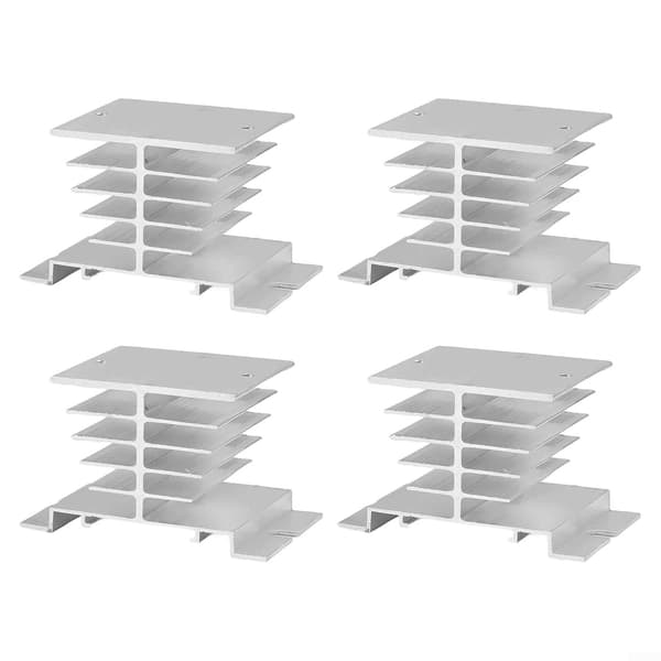 4 kjøleribber Solid State SSR10A SSR25A SSR40A Optimaliserte stk aluminium for solid relé for kjøleytelse