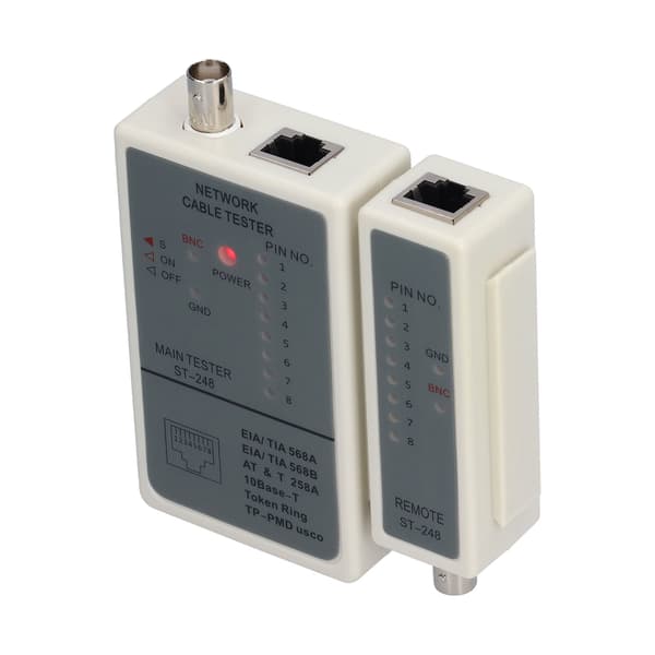 248 Automatic Scanner Cable Tester RJ45 RJ12 RJ11 Network Cable Detector Tracker DC 9V