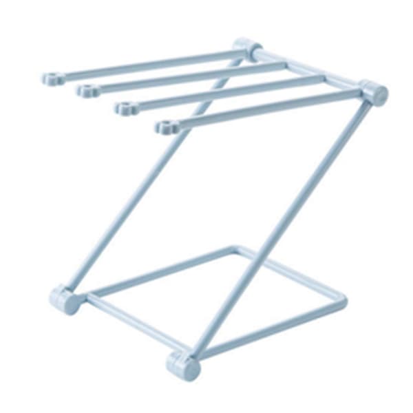 Dishcloth Holder Foldable Towel Rack Vertical Dishcloth Storage Rack for Kitchen (FMY)