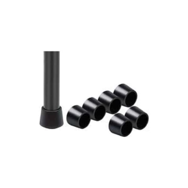 16-pack stolsbensskydd, gummistolsbensskydd, innerdiameter - 25 mm, svart