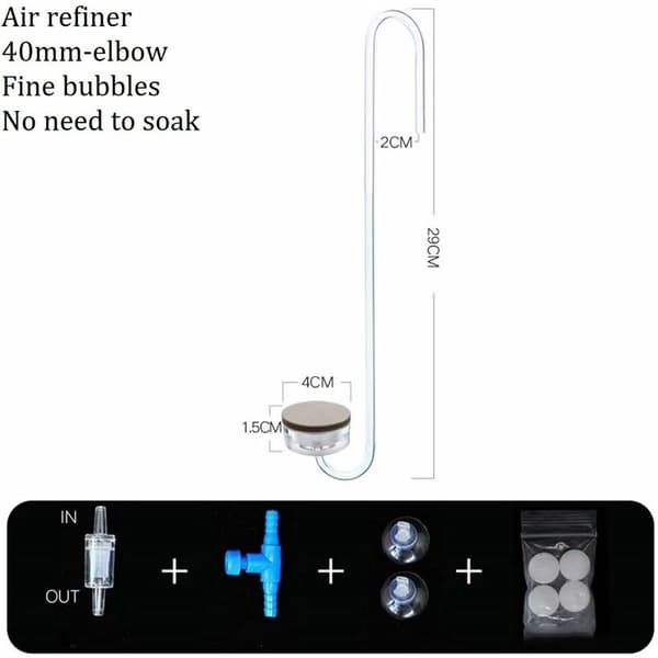 Oxygen Stone for Aquarium, Air Stone with Ultra-High Oxygen Dissolution, Aquarium Air Stone Diffuser, Aquarium Bubble Stone