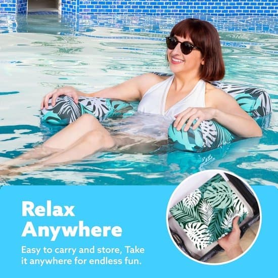 Water Hammock 2-pack Floating Loungers Heavy Duty for Pool Beach Lake Fun [Ho]