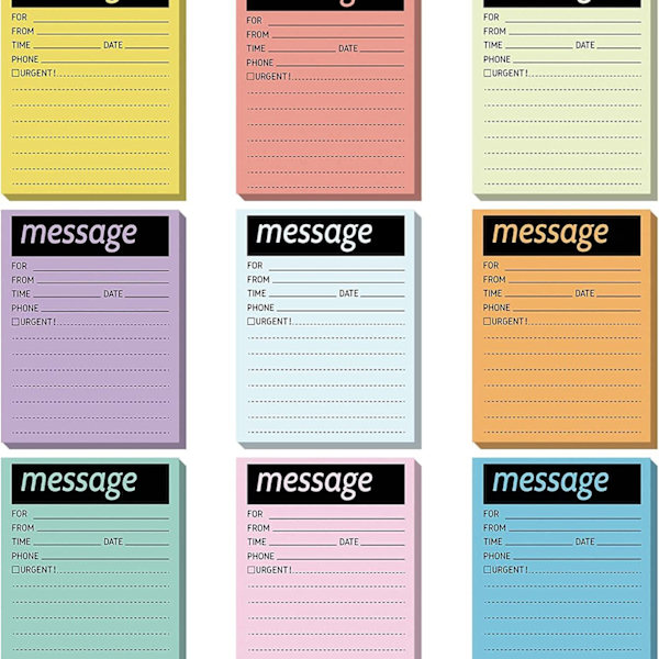 Colorful Sticky Notes for Notes, Reminders, and Messages