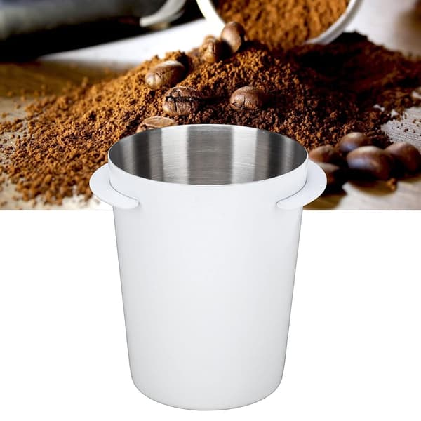 58 mm Espresso Dosing Funnel, Stainless Steel Coffee Dosing Cup Funnel, Powder Feeder Part for Machine Tool